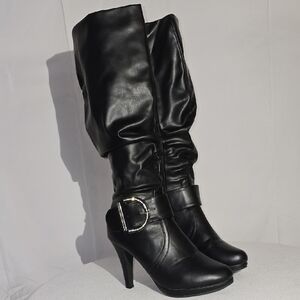 Dream Pairs Black Heeled Boots